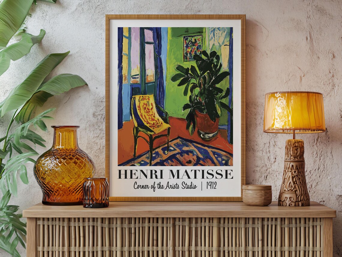 Henri Matisse Corner of the Arista Studio 1912 Fauvist Interior Poster - Image 2