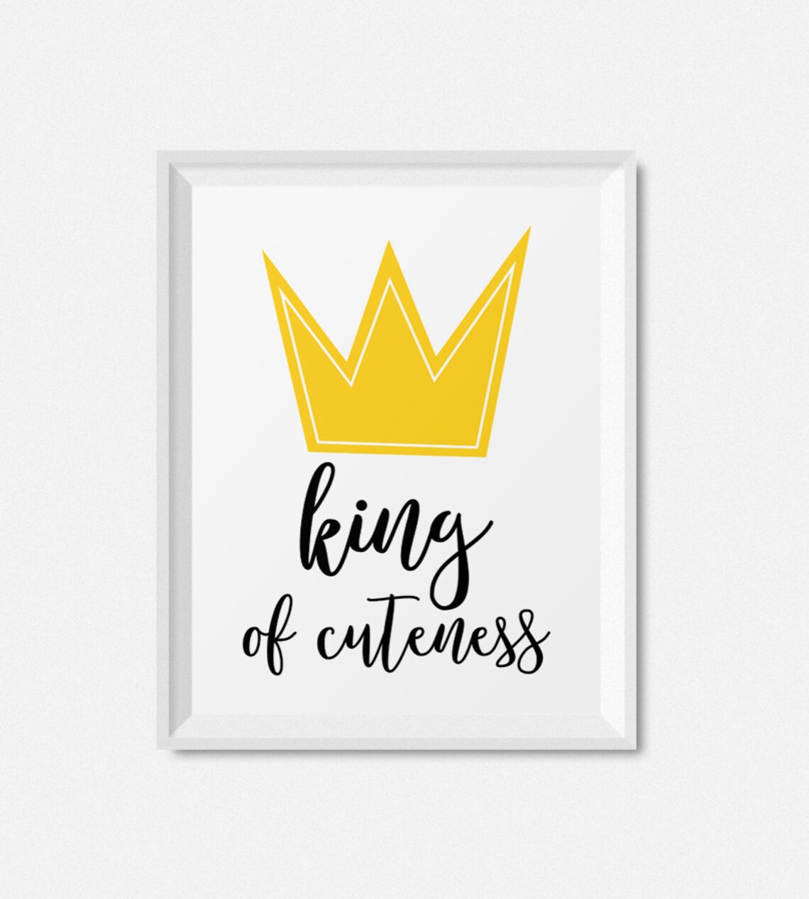 Crown Nursery Art Print, Boys Kids Room Decor - Image 2