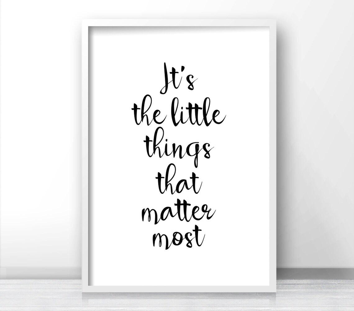 Typography Quote Art Print, Black and White Decor - Image 4