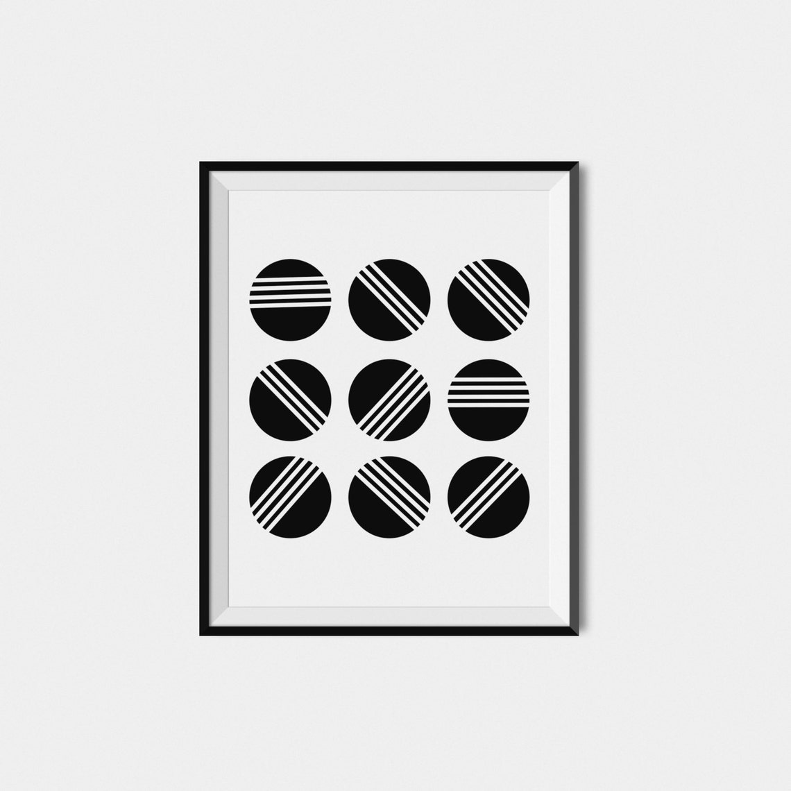Instant Art Abstract Print Black And White Wall Art Modern Abstract Art Print Print Geometric Art - Image 3