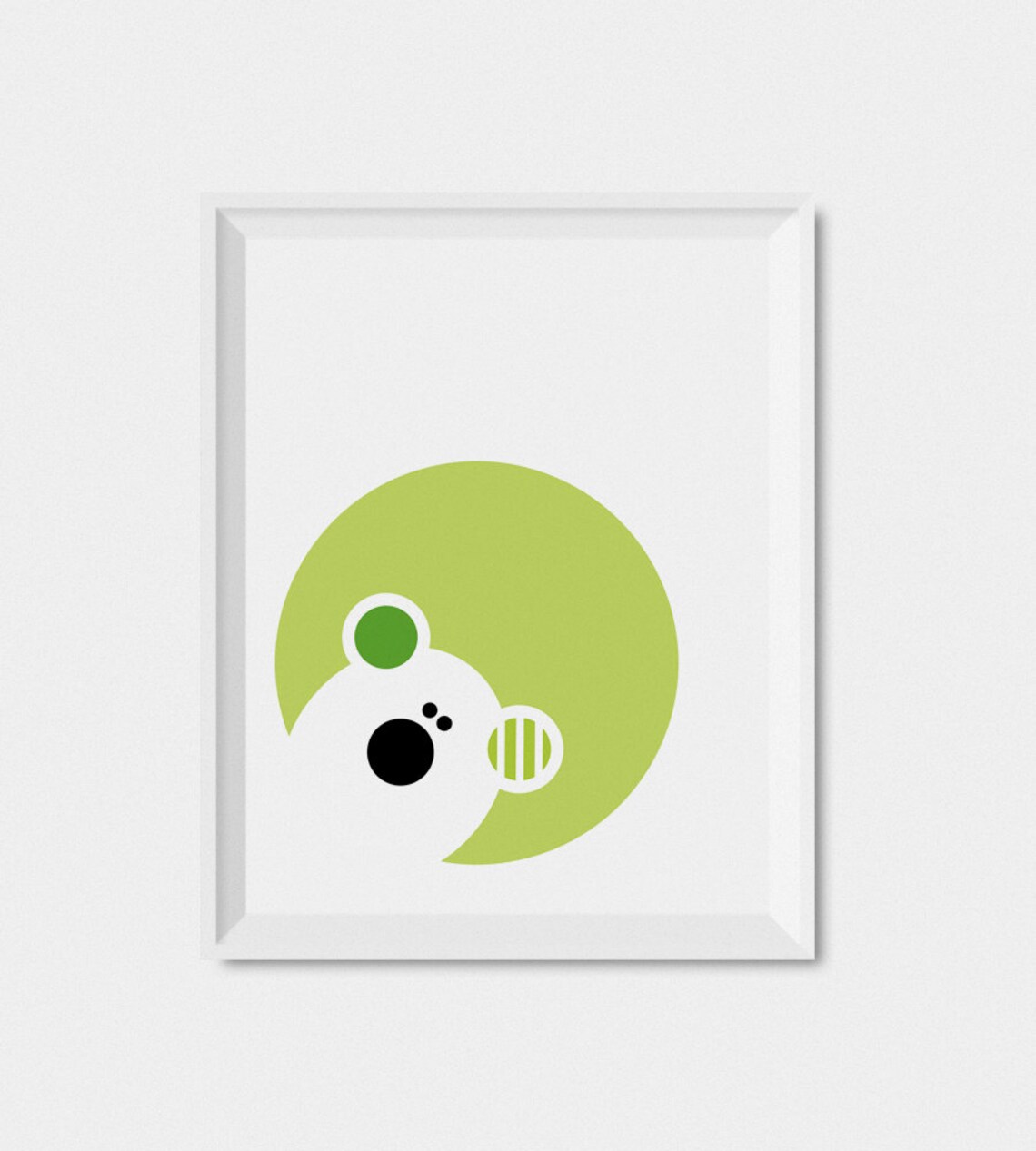 Bear Nursery Art Print, Modern Kids Room Decor - Image 3