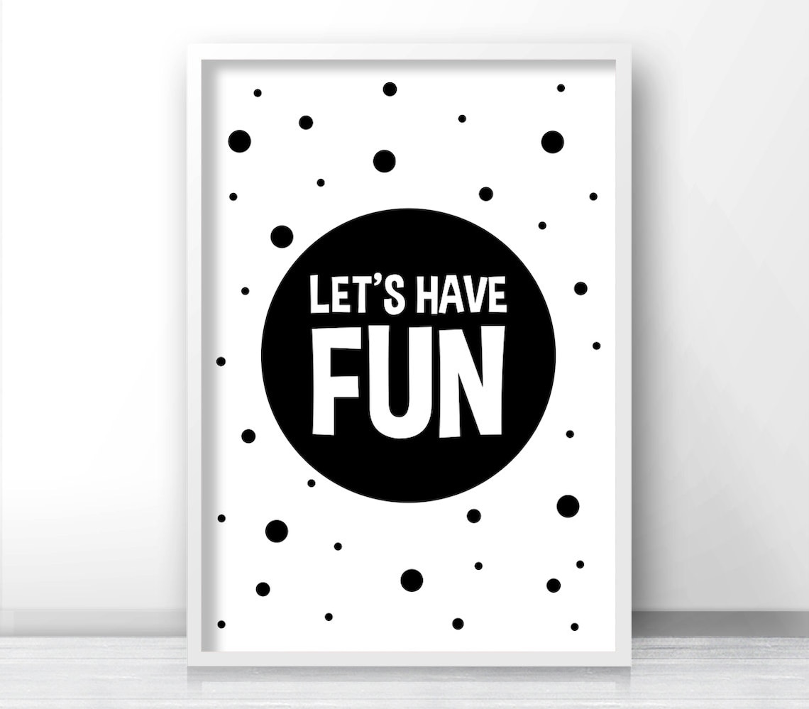 Monochrome Nursery Print, Black White Kids Art Print - Image 3