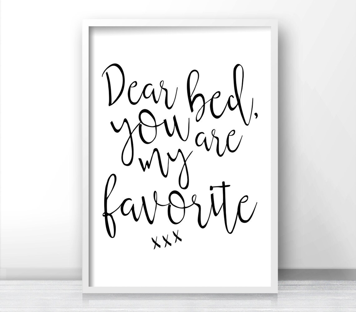You Are My Favorite Typography Bedroom Art Print - Image 4