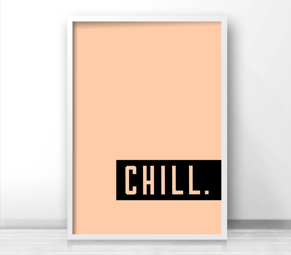 Modern Typography Art Print, Minimalist Office Decor - Image 3
