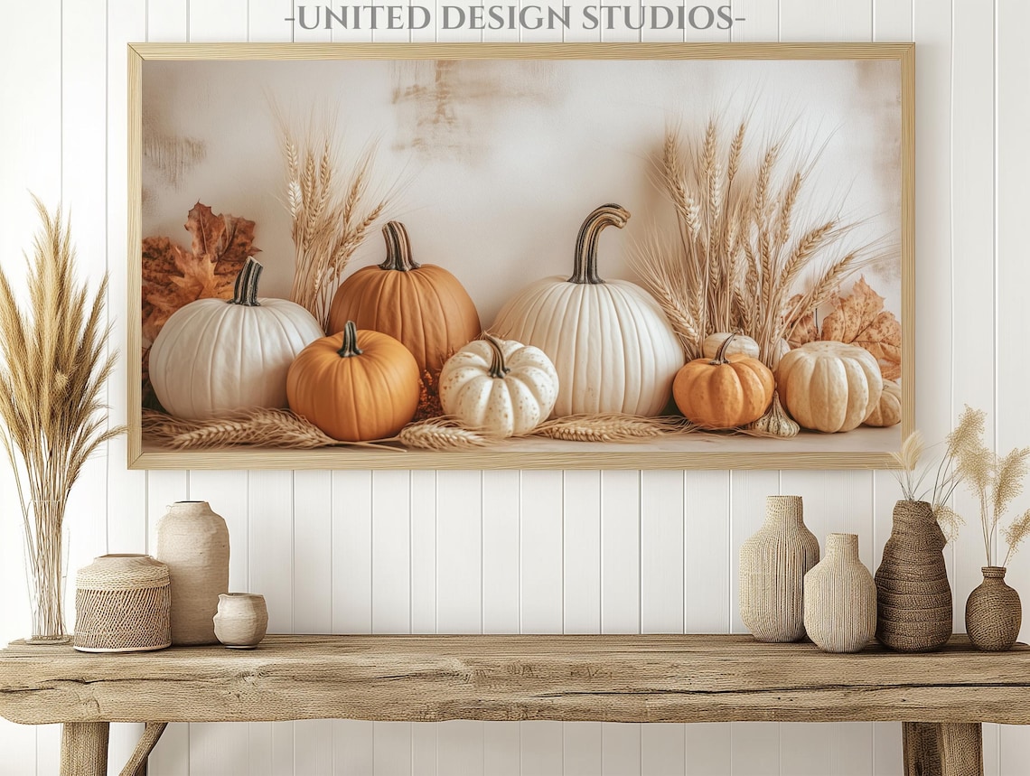 Pumpkin Painting Fall Art Print for Frame TV - Image 2