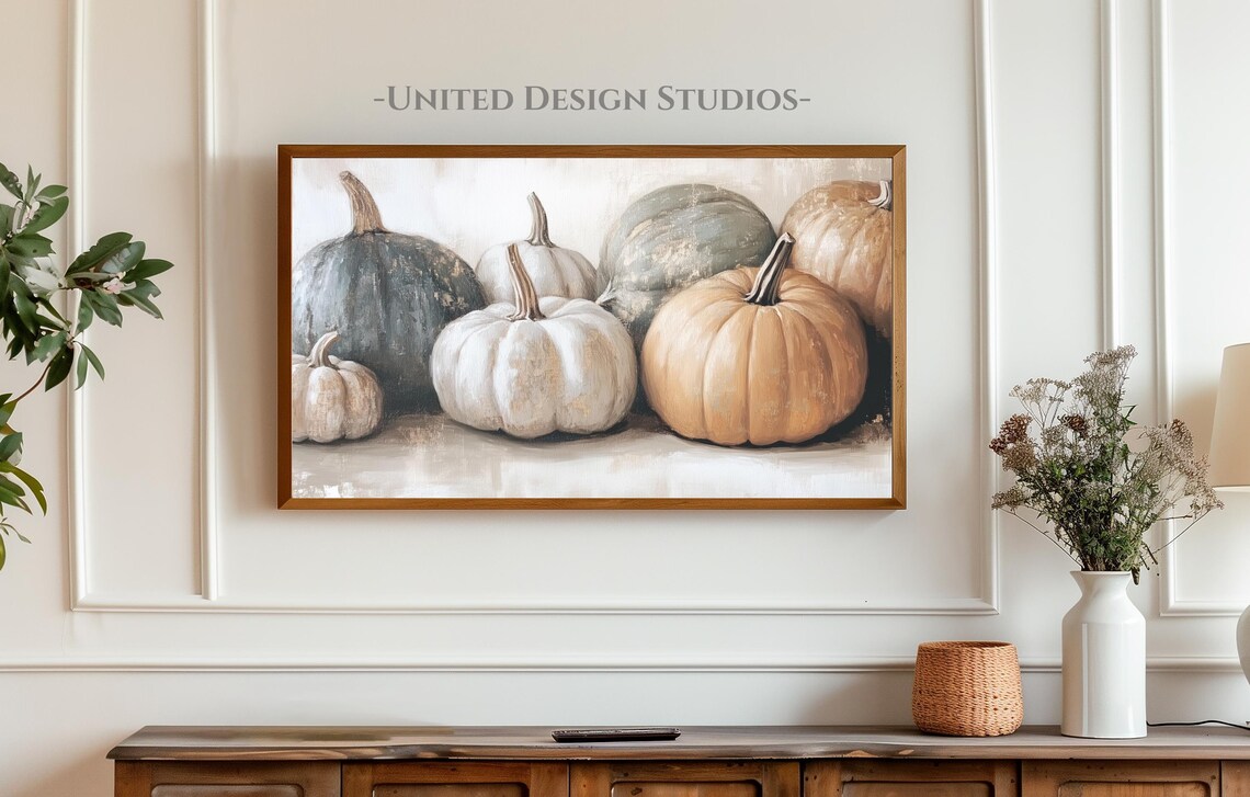 Fall Autumn Light Pumpkin Halloween Art Print - Image 3