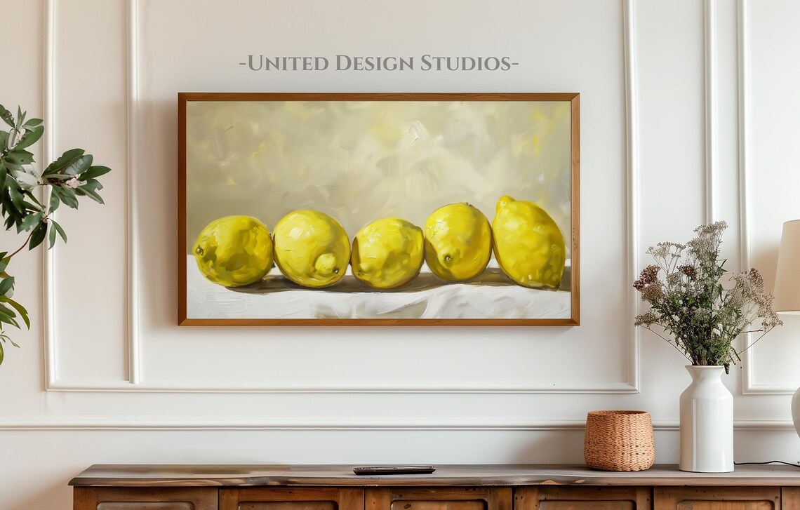 Lemon Mediterranean Art Print, Summer Fruit - Image 4