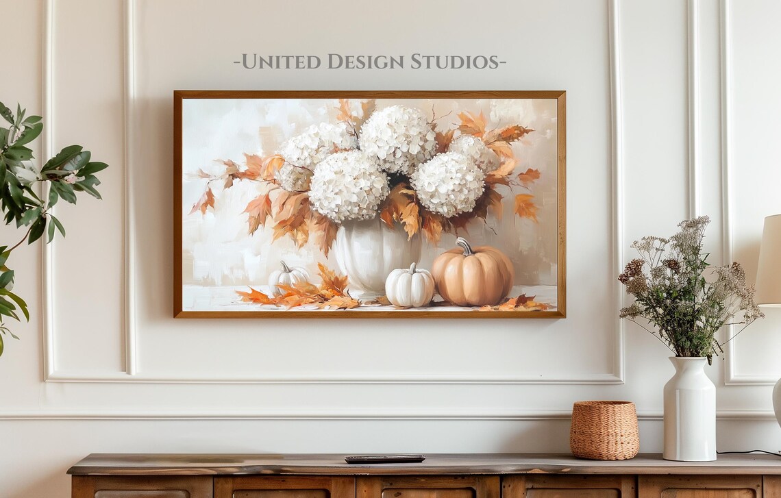 Autumn Still Life With Pumpkins, Rustic Wall Art - Image 3