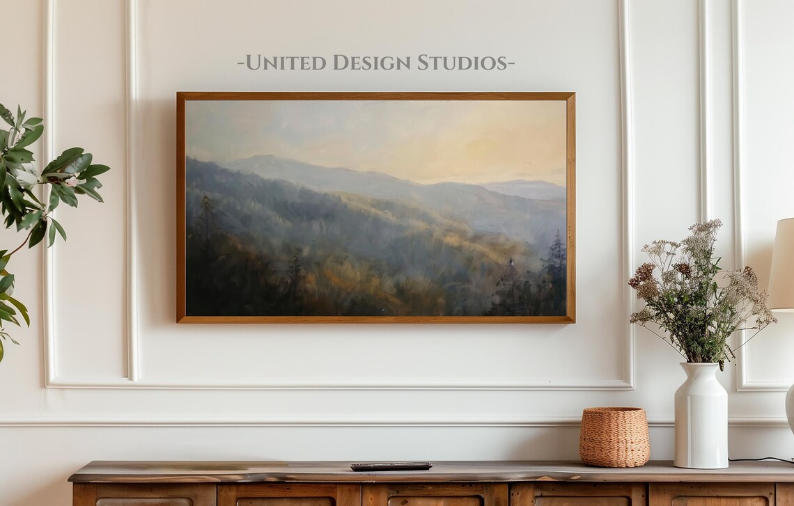 Fall Mountain Landscape Art Print, Rustic Autumn - Image 4
