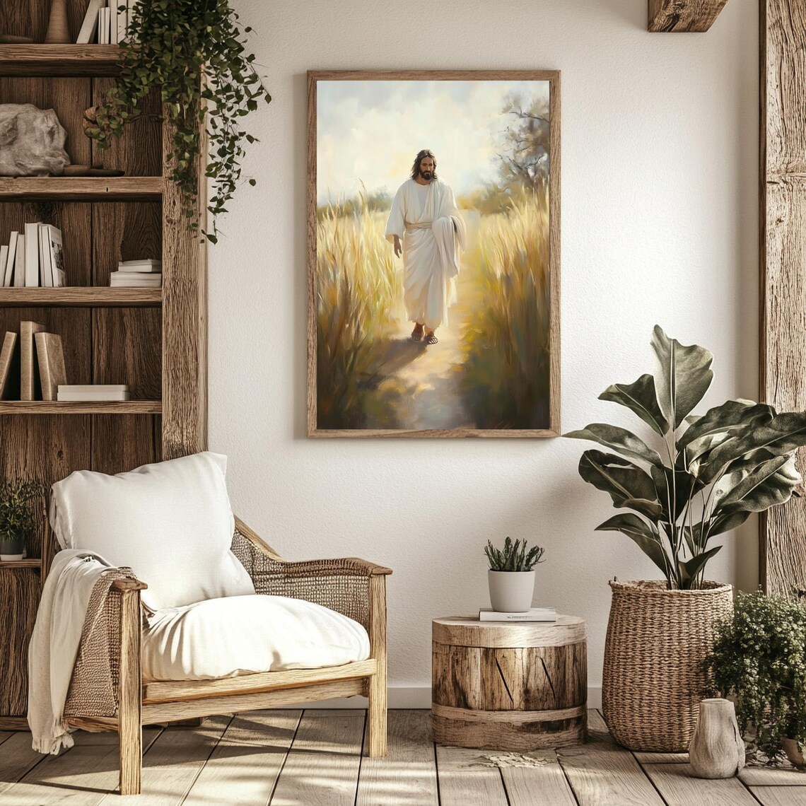 Jesus Walking Modern Christian Art Print, Jesus Is King - Image 3