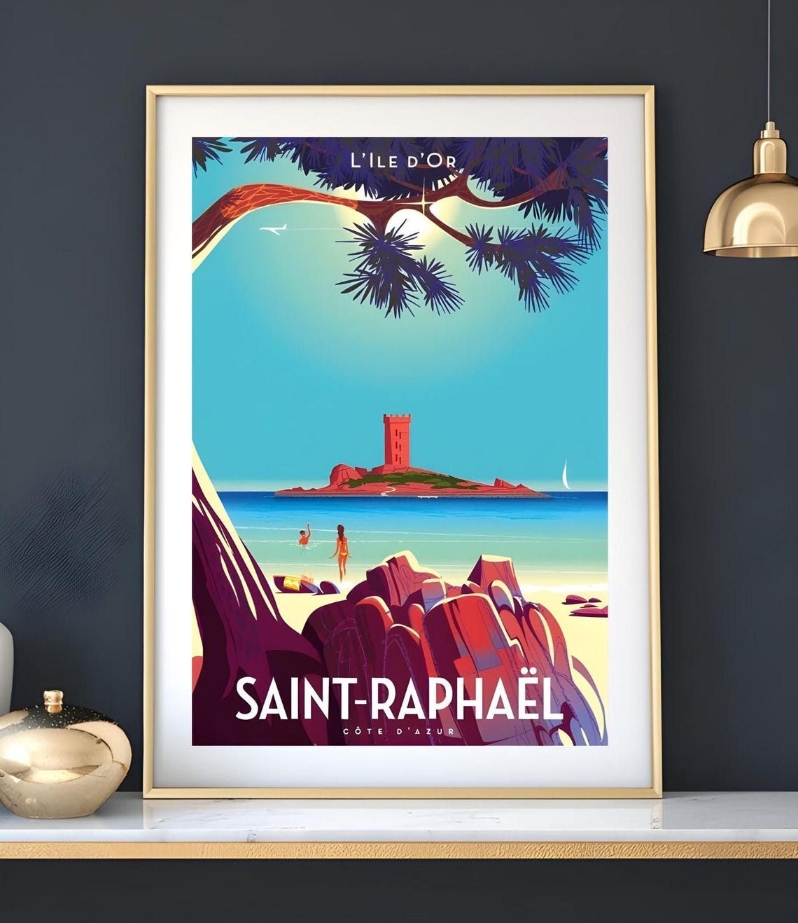 Nice Travel Print France Nice Wall Art Print France Travel Poster France Home Decor Nice Artwork Poster Gift Nice Illustration Art Lover - Image 4