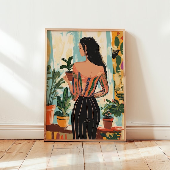 Maximalist Home Decor Feminine Vibrant Art Preppy Wall Trendy Eclectic Retro Feminist Poster
