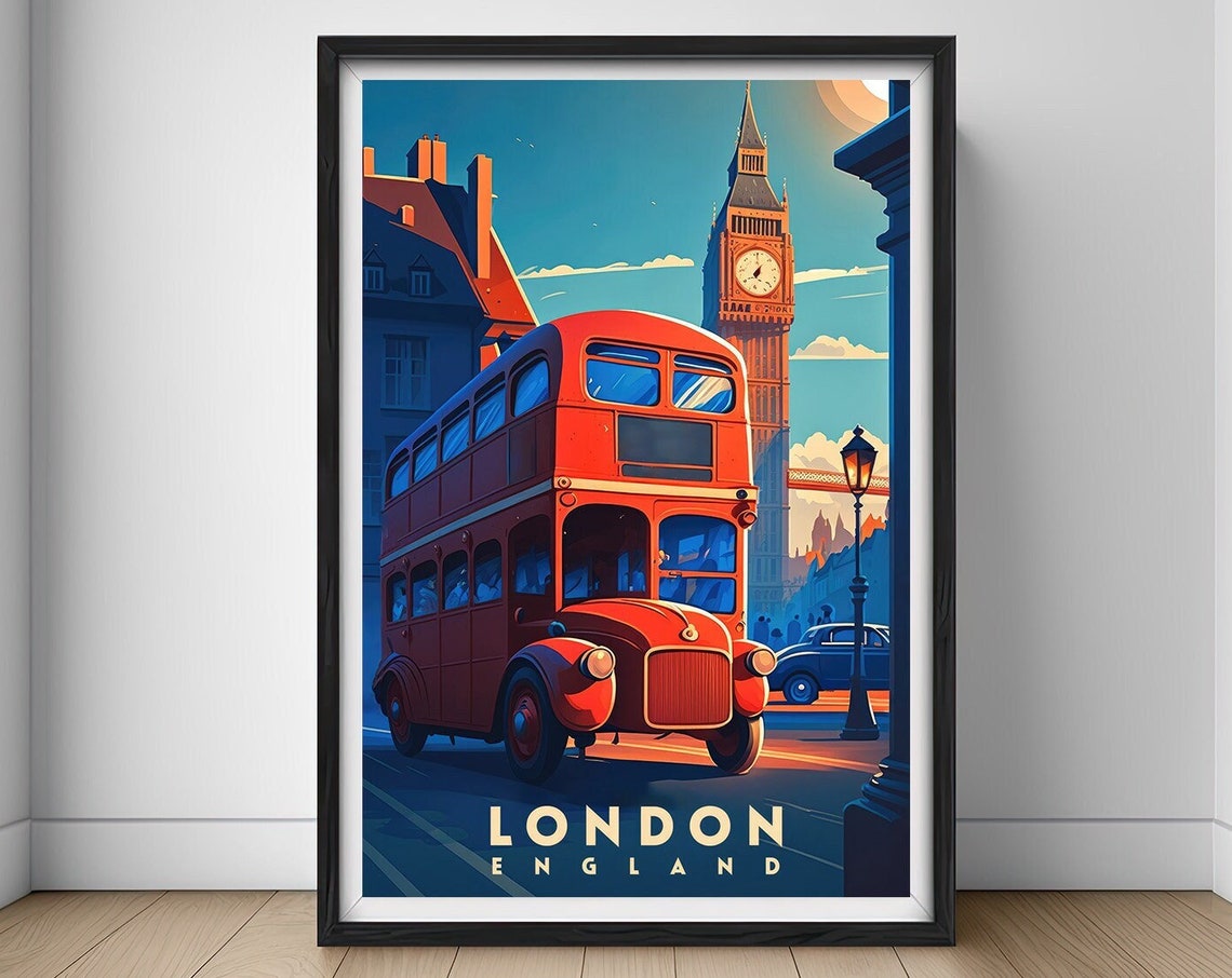 England Travel Poster England Print England Wall Art Print London England England Painting England Illustration England Watercolor Art