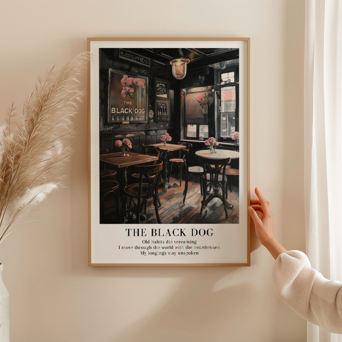 Taylor Swift The Black Dog Cozy Pub Interior Lyric Wall Poster - Image 3