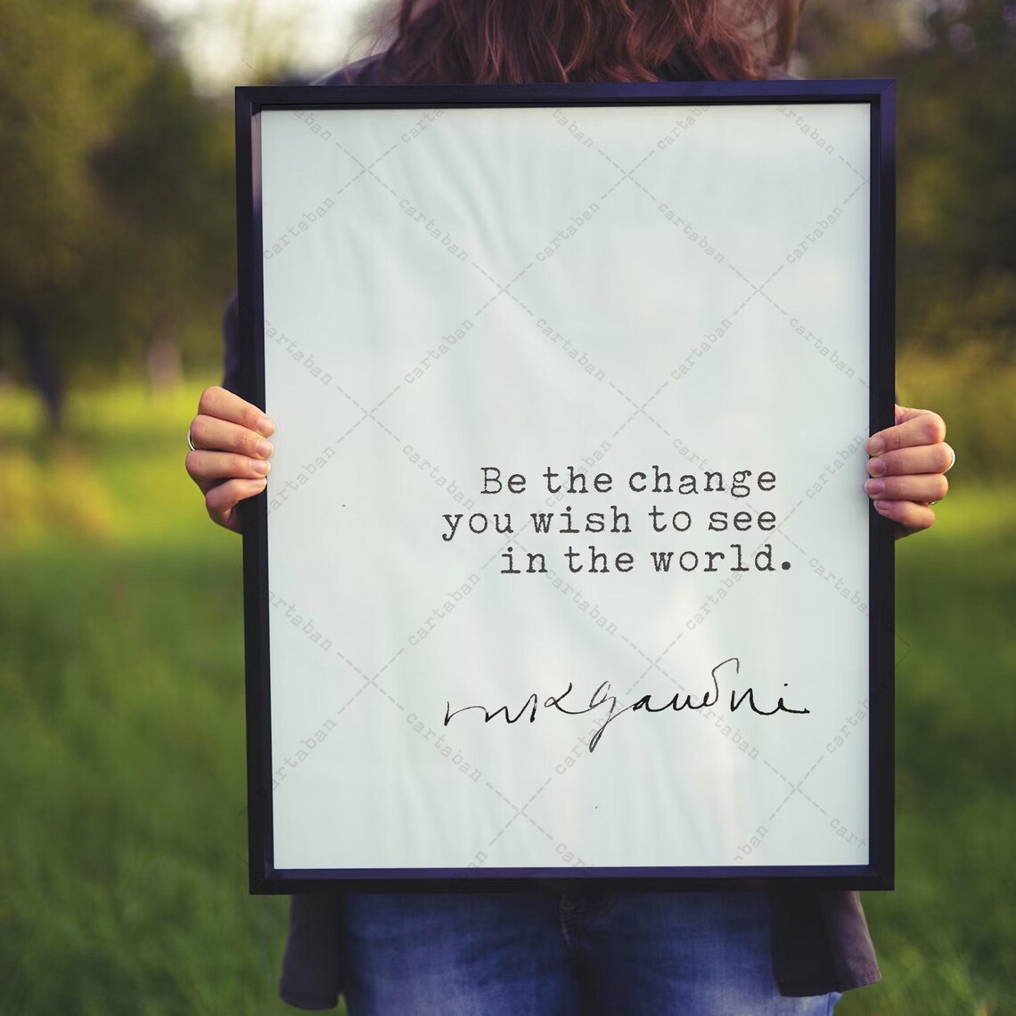 Mahatma Gandhi Quote Inspirational Poster Print - Image 4