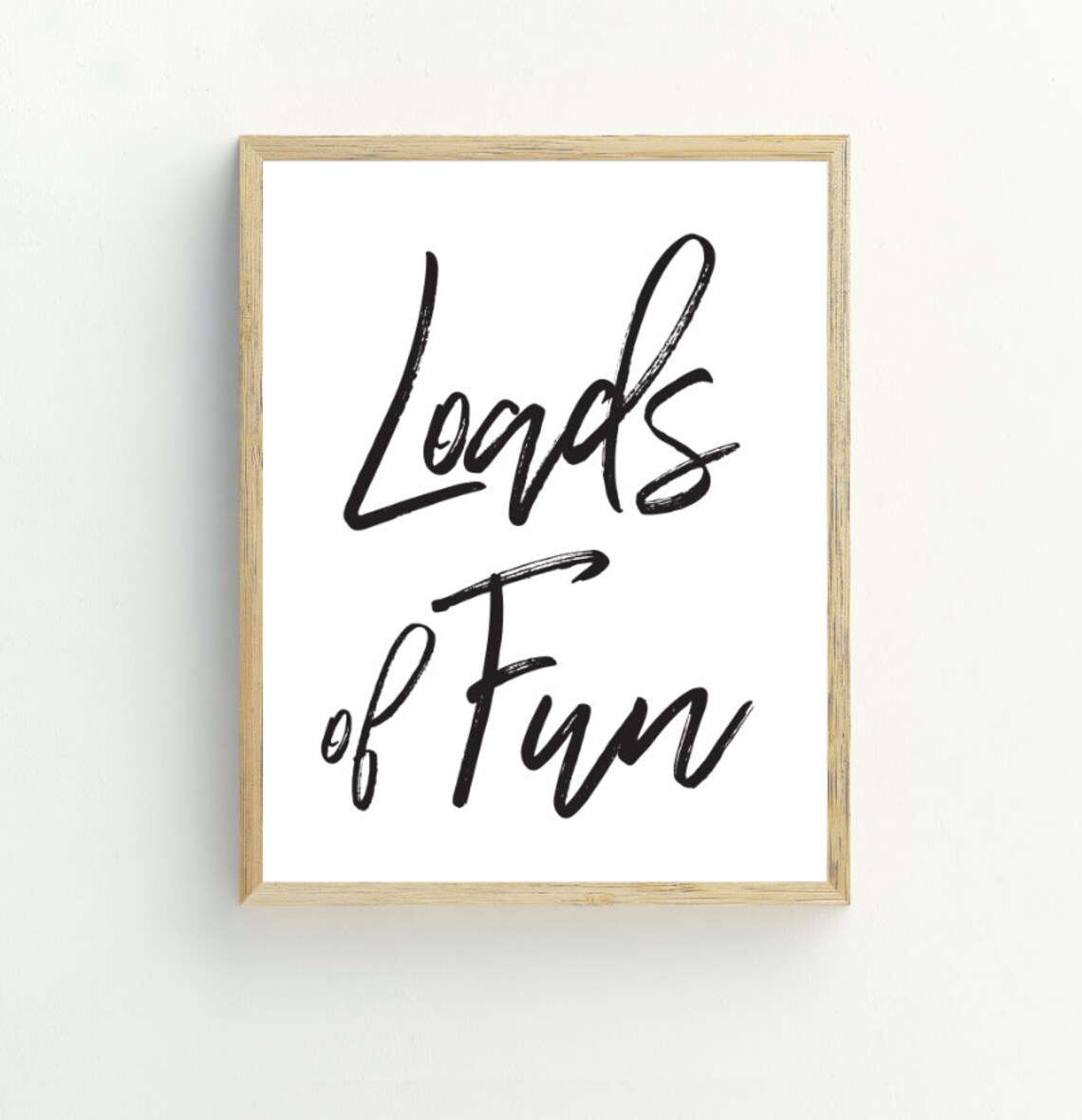 Laundry Wall Art, Black and White Minimalist Print - Image 2