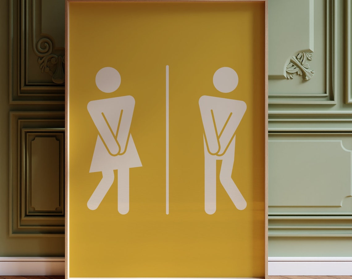 Toilet Sign For Bathroom Print Funny Toilet Prints Bathroom Wall Art Bathroom Gallery Wall Print Trendy Toilet Wall Art Fun Bathroom Posters - Image 4