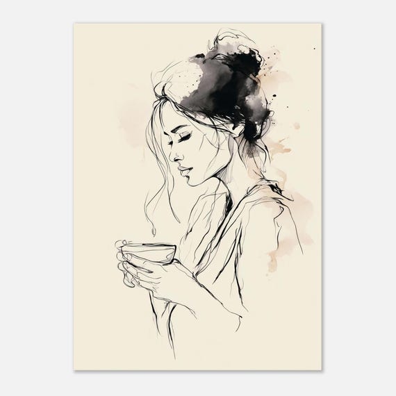 Lady Coffee Poster 20x28