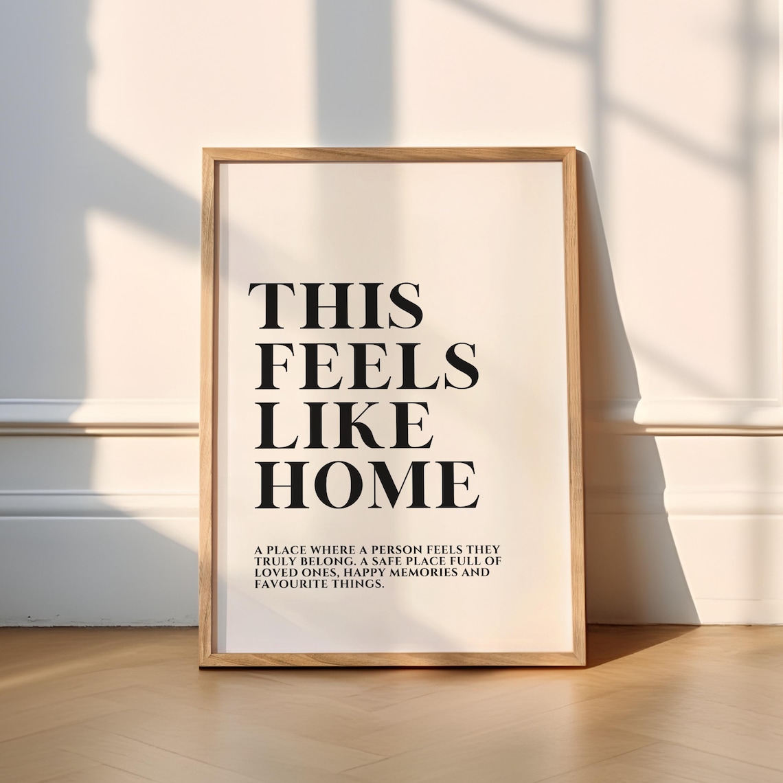 This Feels Like Home Typography Decor Art Print