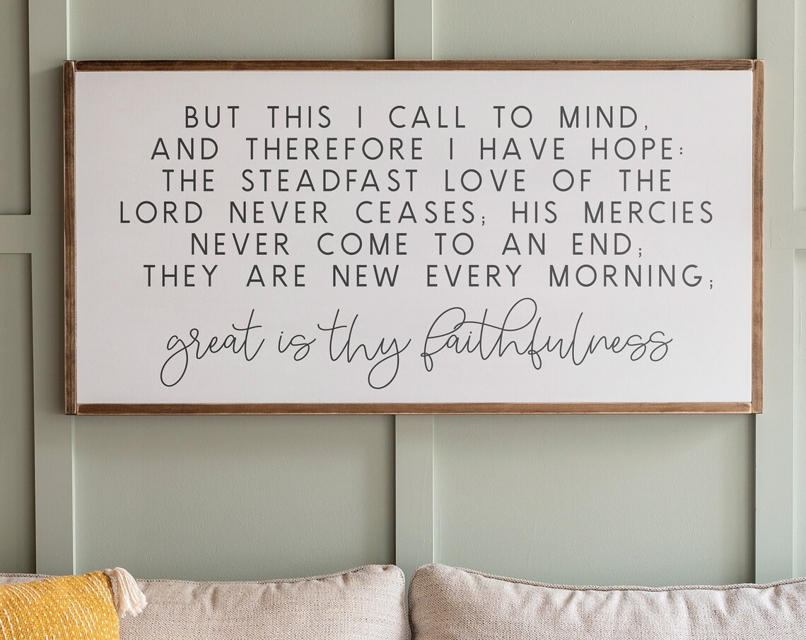 Great Is Thy Faithfulness Christian Wall Art Print