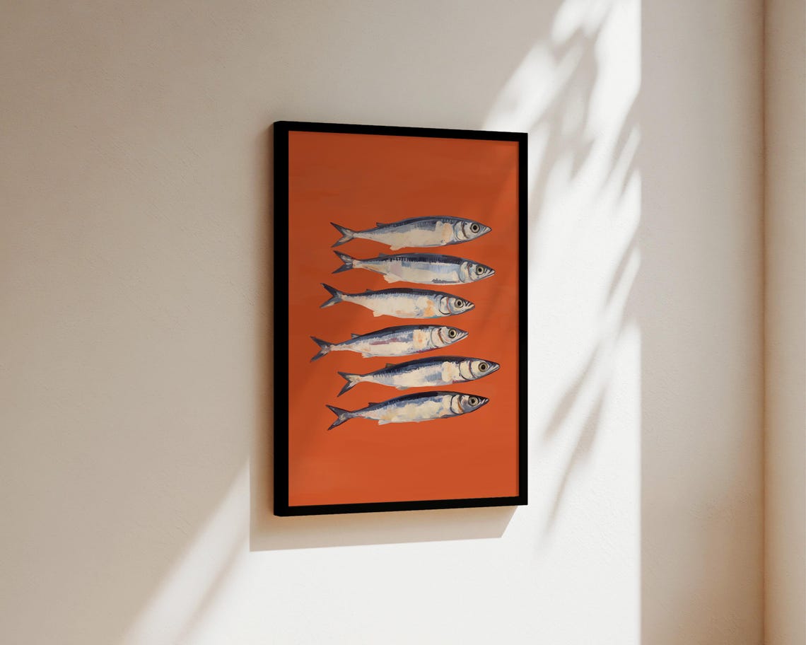 Sardines Kitchen Poster, Italian Kitchen Wall Art - Image 3