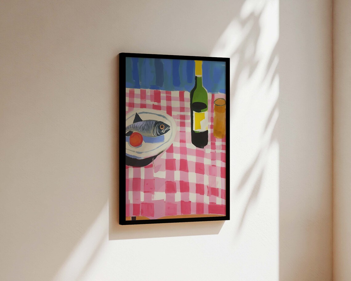 Parisian Picnic Kitchen Wall Art, Maximalist French - Image 3