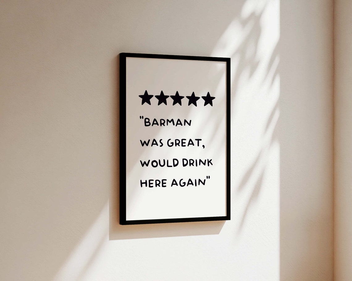 Barman Was Great 5 Star Kitchen Review Quote - Image 3