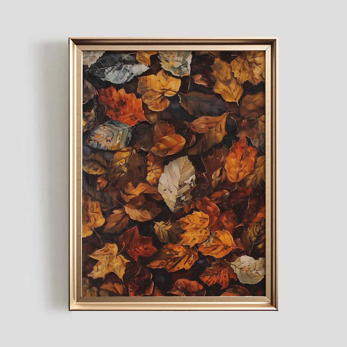 Autumn Leaves Botanical Fall Wall Art Print