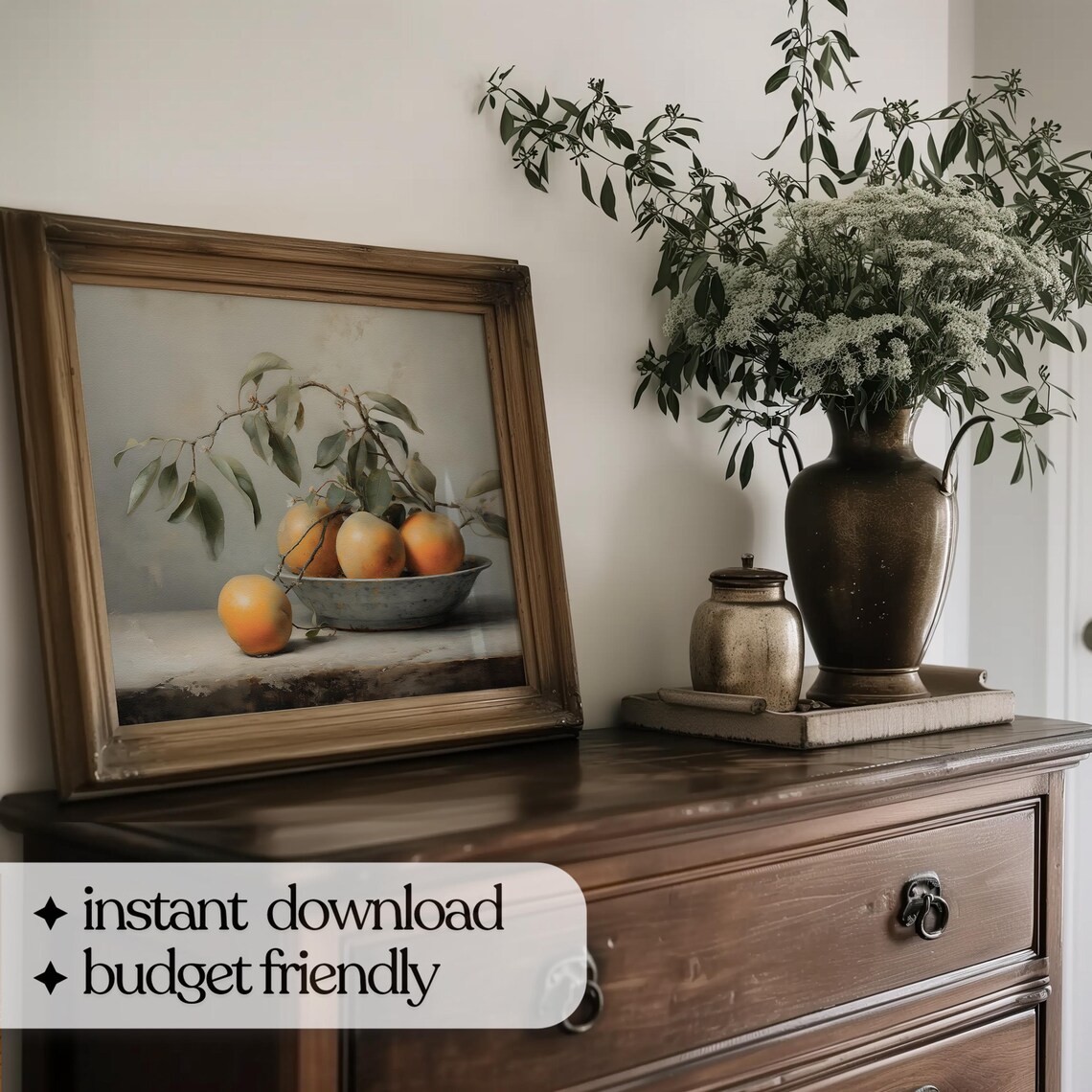 Kitchen Still Life Painting, Vintage Farmhouse Art Print - Image 2