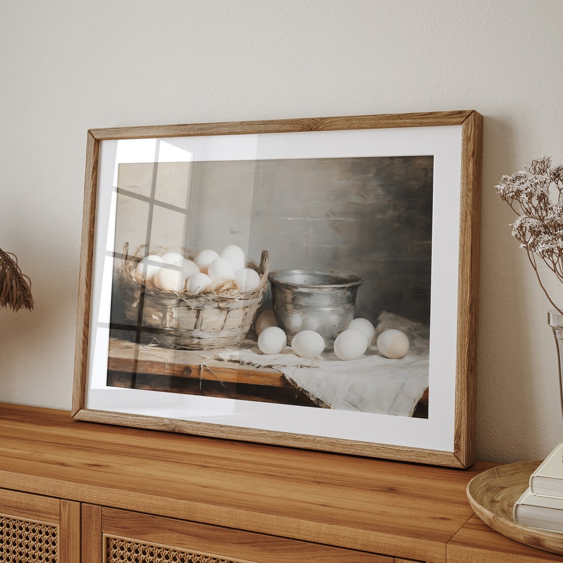 Farmhouse Eggs Vintage Decor, Country Kitchen Art Print - Image 3