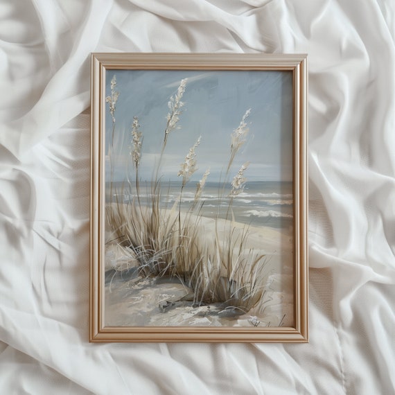 Ocean Beach Bathroom Wall Art Poster Print