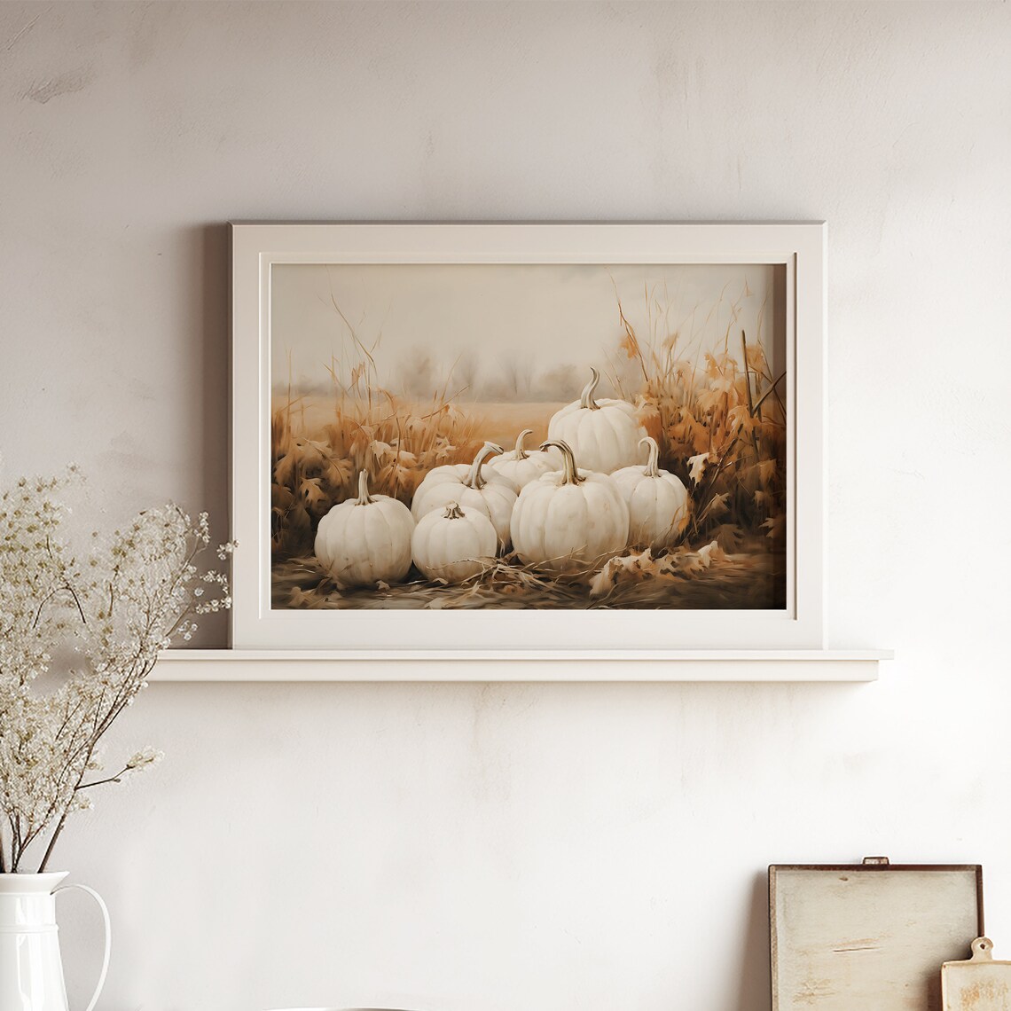 Pumpkin Patch Print, Vintage Autumn Thanksgiving Decor - Image 5
