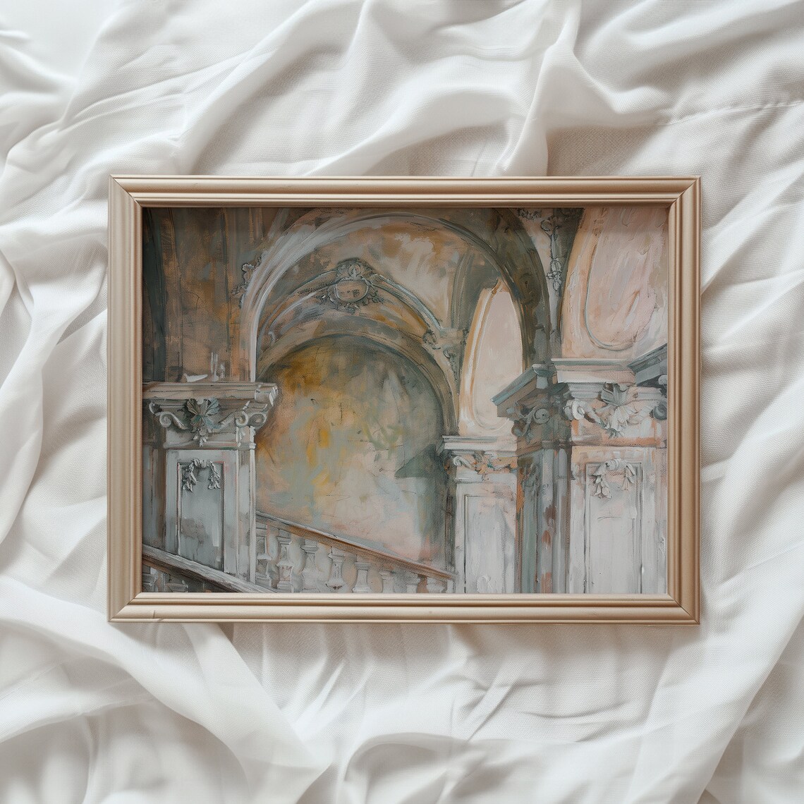 Victorian Architecture Vintage Interior, Art Print