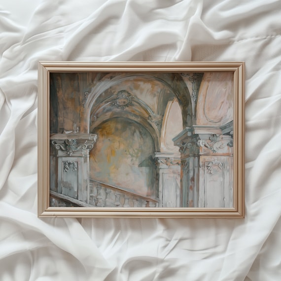 Victorian Architecture Vintage Interior, Art Print