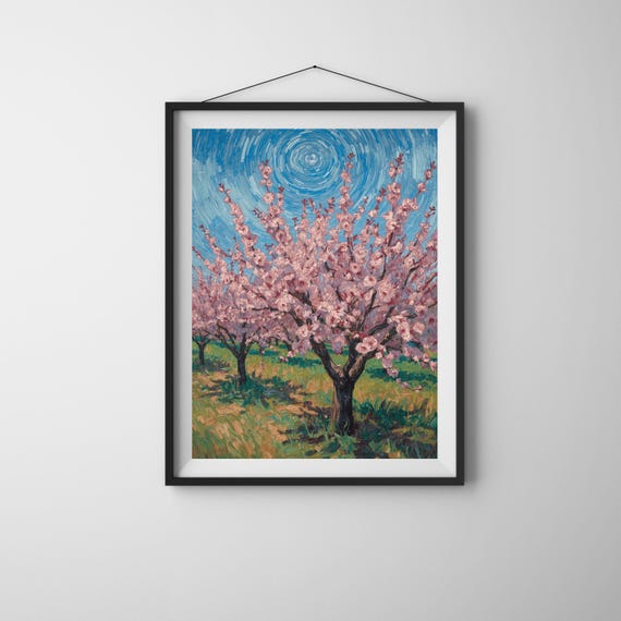 Almond Trees Impressionist Print Famous Spring Art