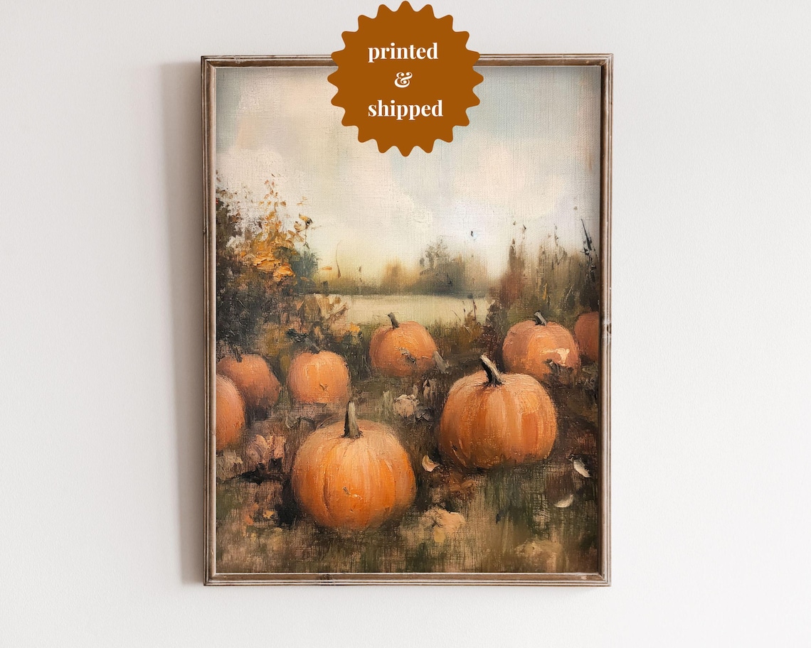 Pumpkin Patch - Muted Vintage Style