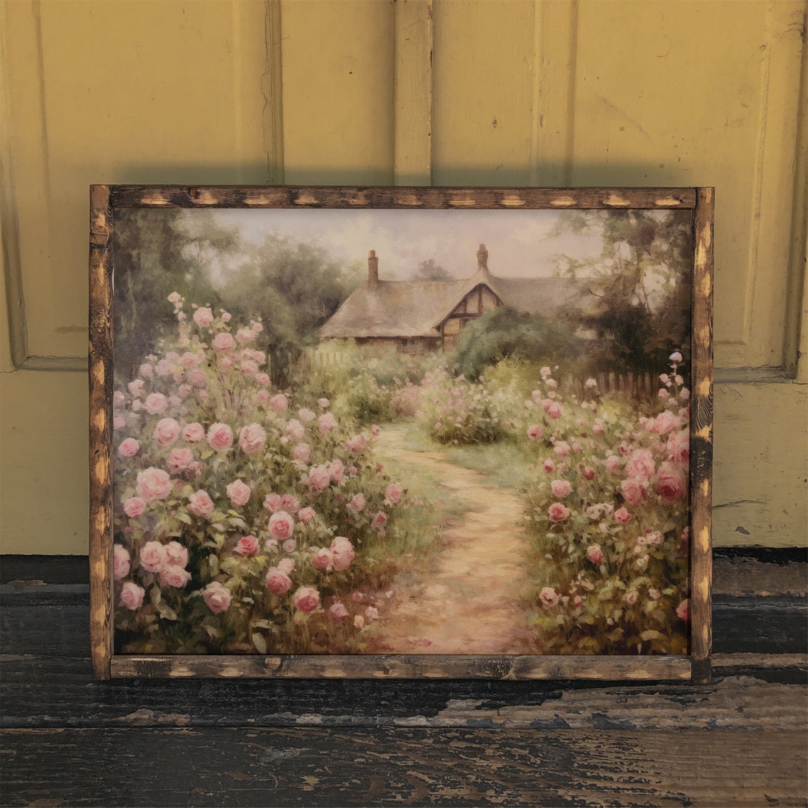 English Rose Garden, Vintage Style Art Print - Image 2
