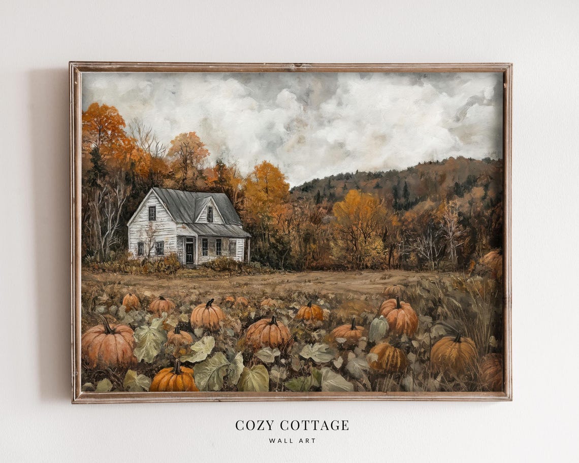 Pumpkin Patch - Muted Vintage Style