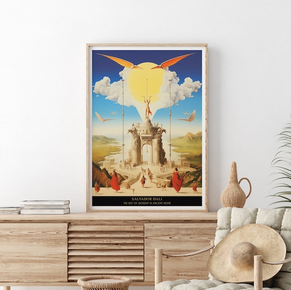 Salvador Dali Exhibition Poster, Surreal Art Print
