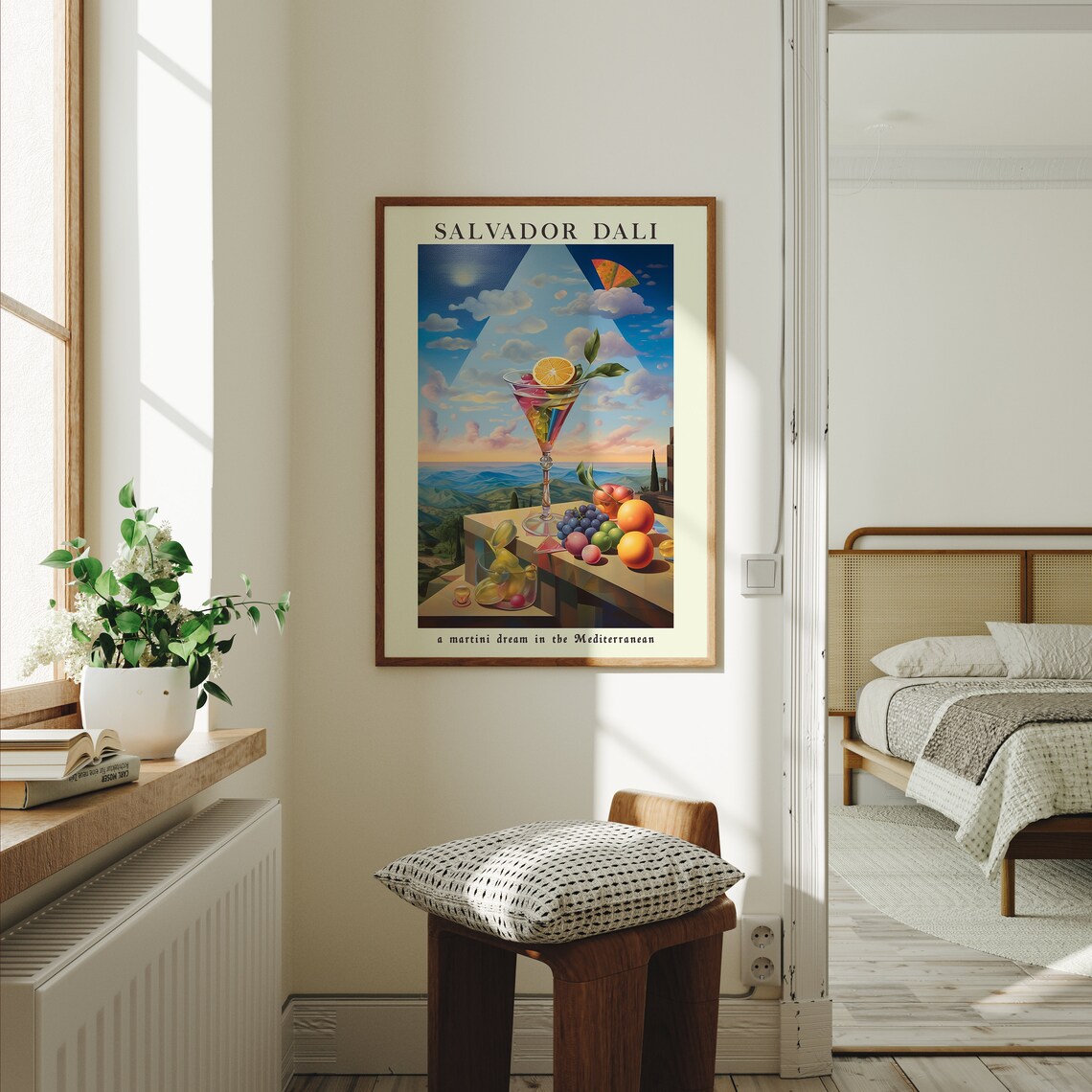 Salvador Dali A Martini Dream In The Mediterranean Cocktail Poster - Image 2