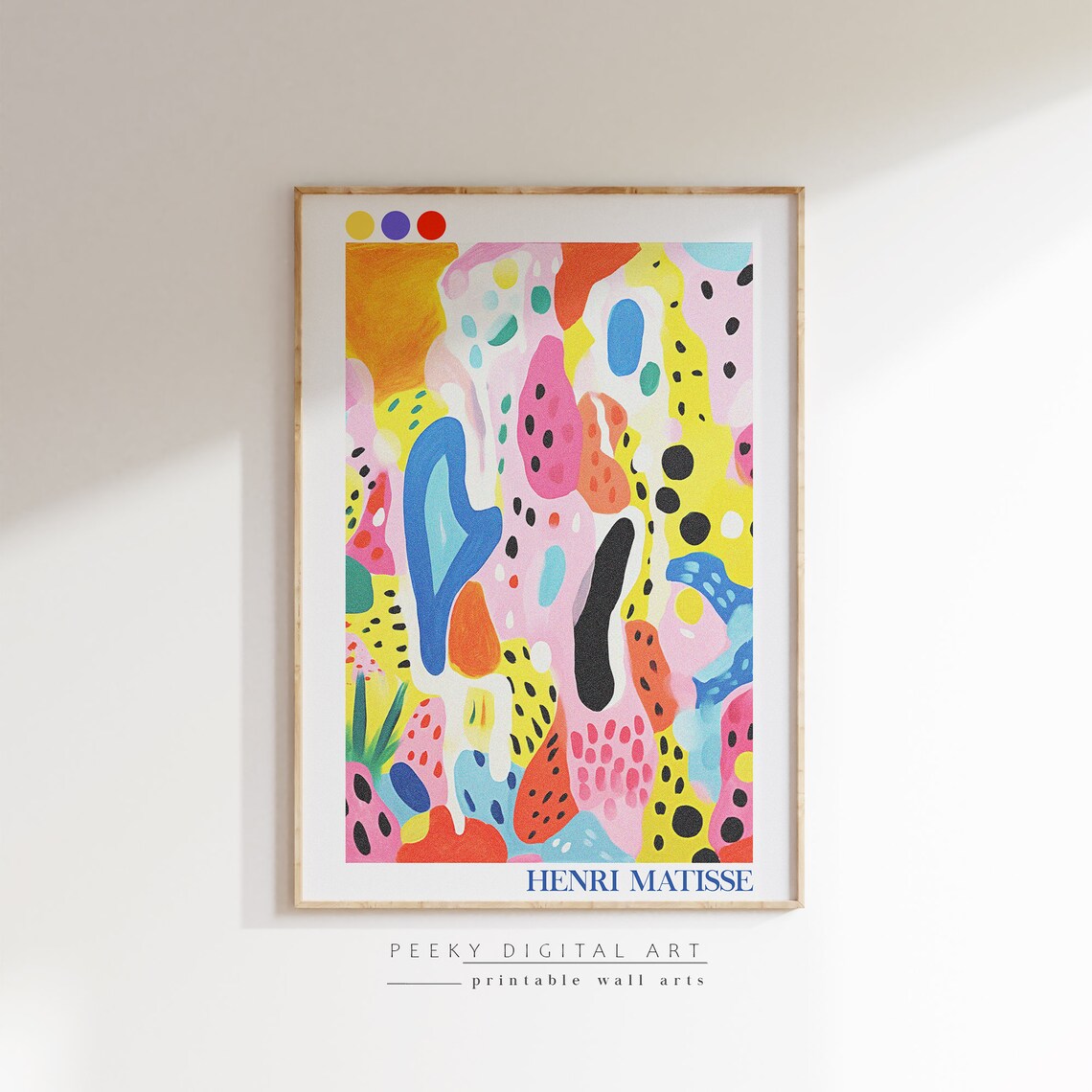 Henri Matisse Colorful Playful Abstract Organic Shapes Poster - Image 2