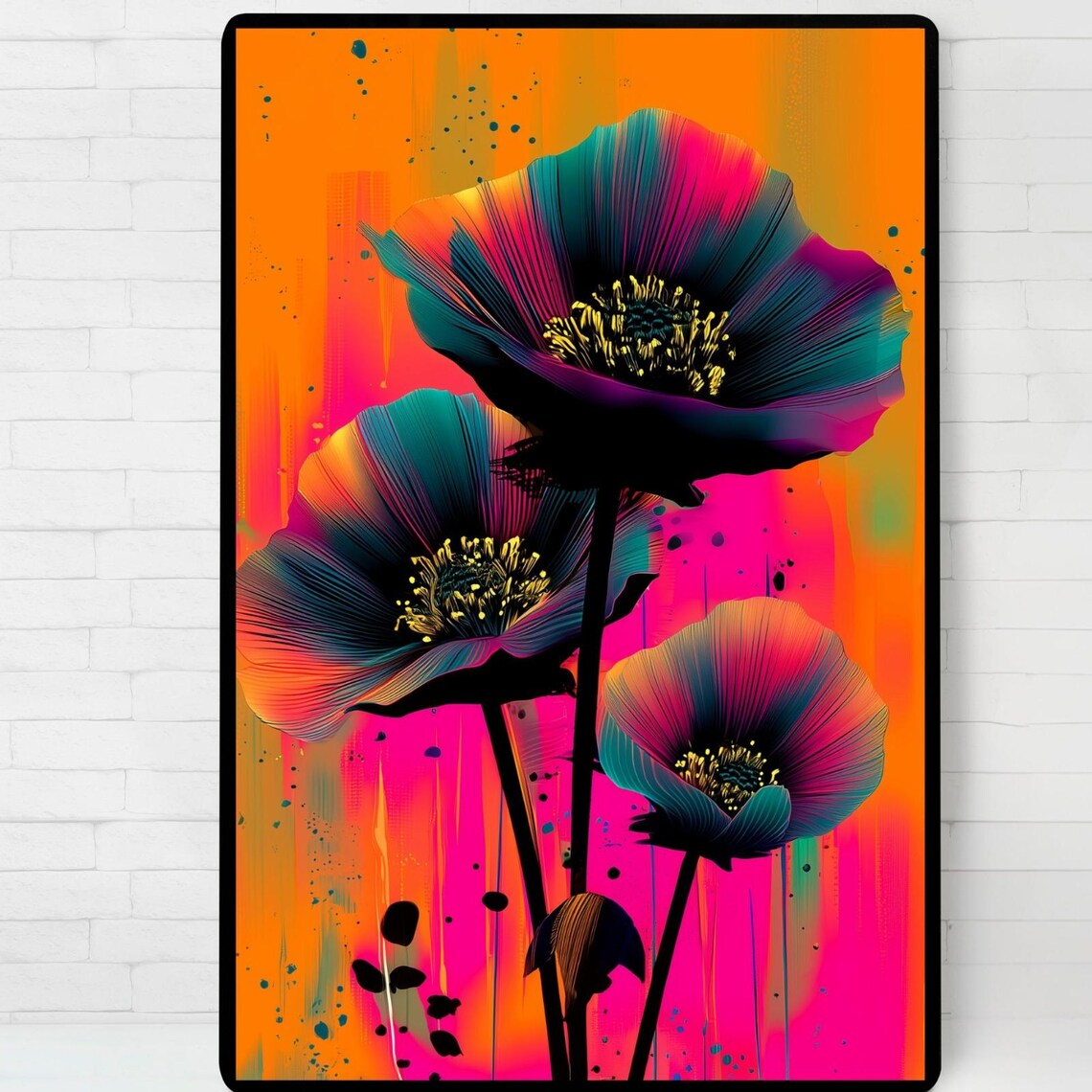 Flower Festival Illustration Poster Print