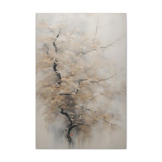 Japandi Zen Wabi Sabi Minimalist Japanese Ink Wash Art