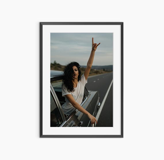 Rock And Roll Art Photography Prints Sign Of The Horns Fashion Wall Man Cave Decor Bathroom Museum Grade Poster