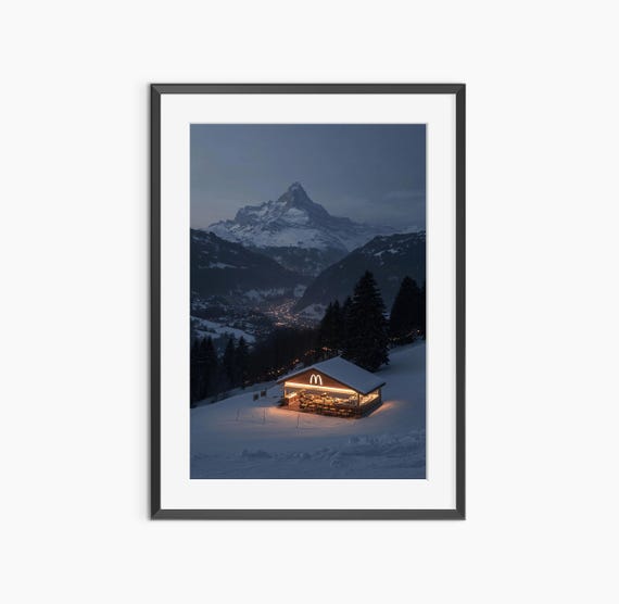Mountain Wall Art Photography Prints Living Room Landscape Print Decor Museum Quality Poster