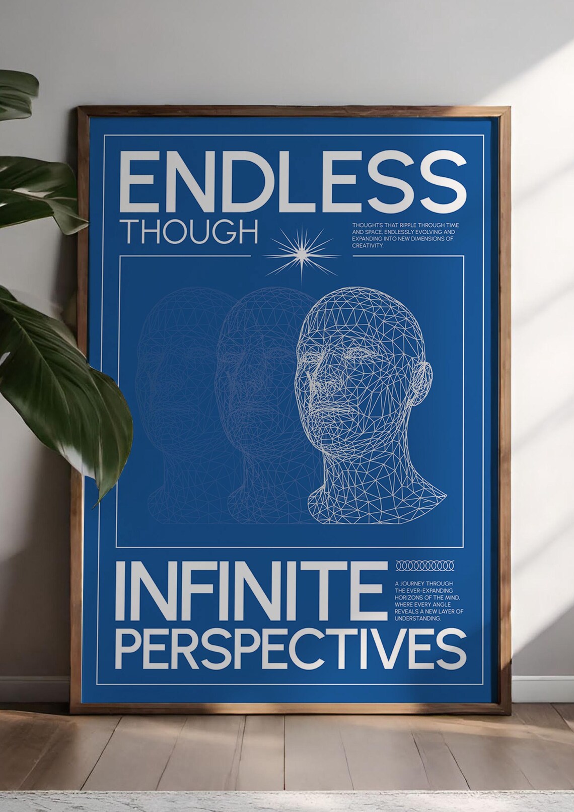 Endless Thought, Infinite Perspectives Retro Poster