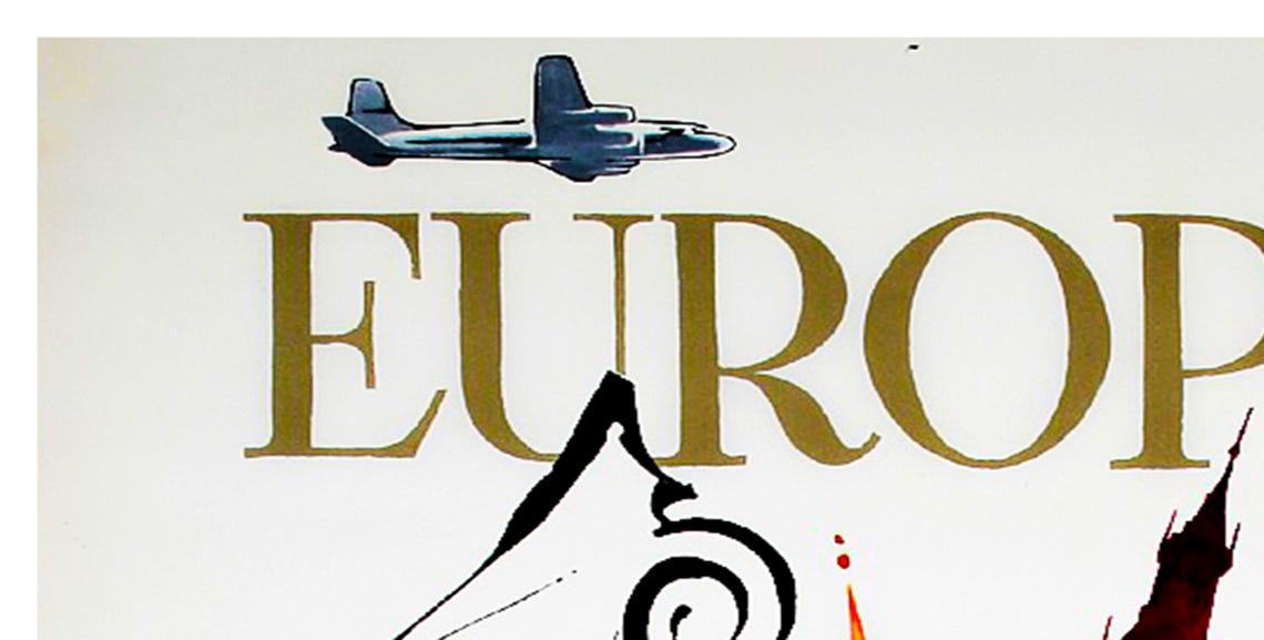 SAS Europe Scandinavian Airlines System Vintage Travel Poster Art - Image 2