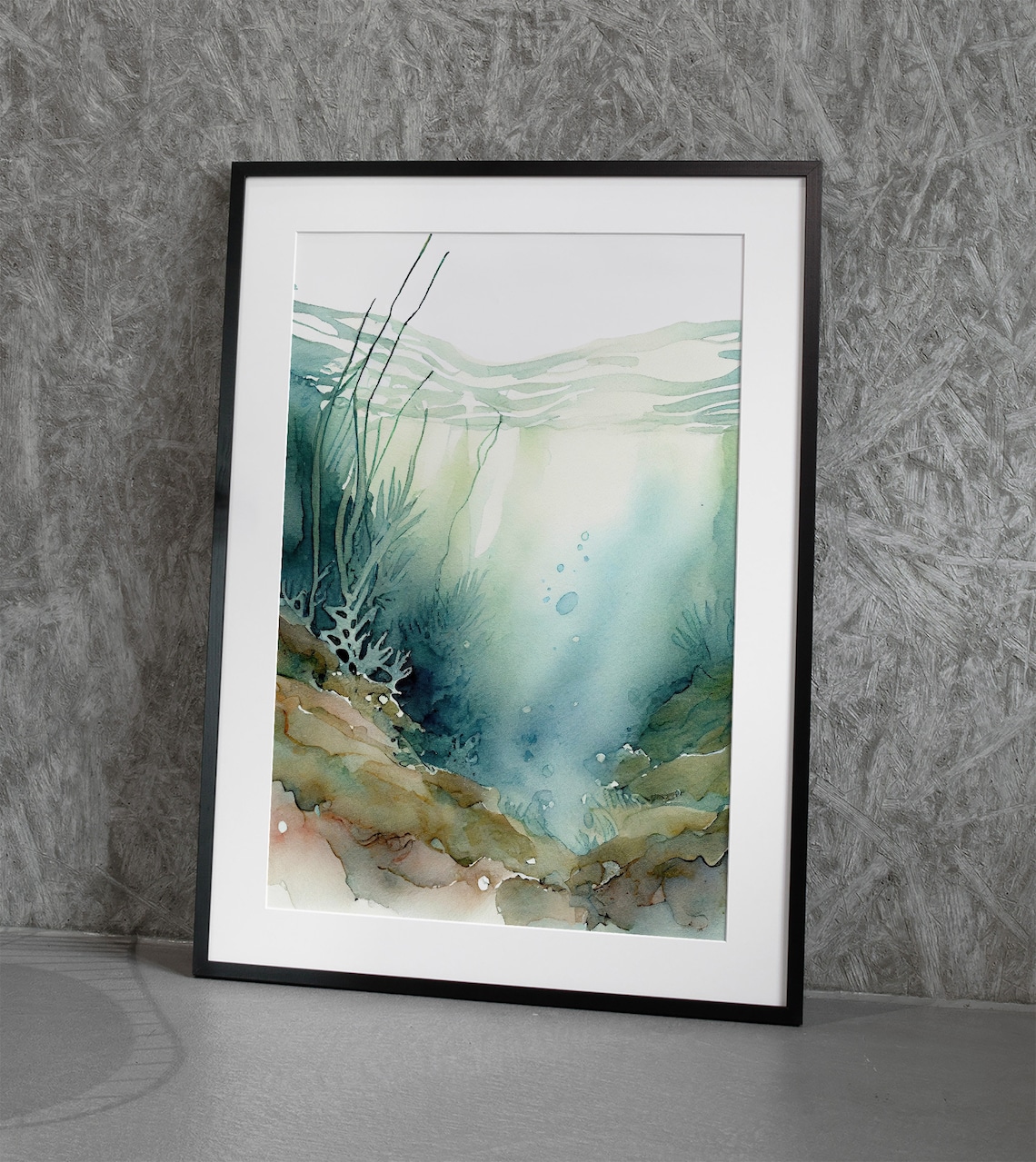 Seaweed Watercolor Art Print, Nautical Poster - Image 5