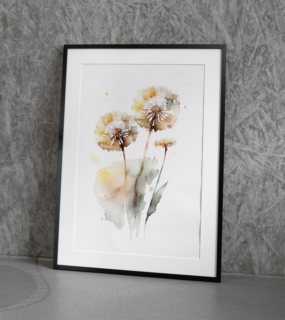 Dandelion Watercolor Wildflowers Botanical Art Print - Image 4