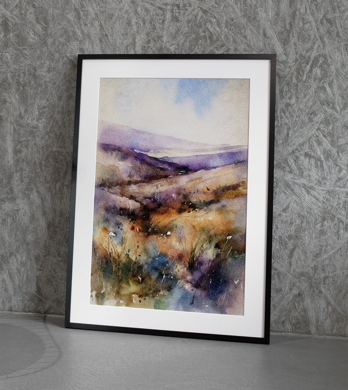 Isle of Skye Scottish Watercolor Landscape Art Print - Image 2